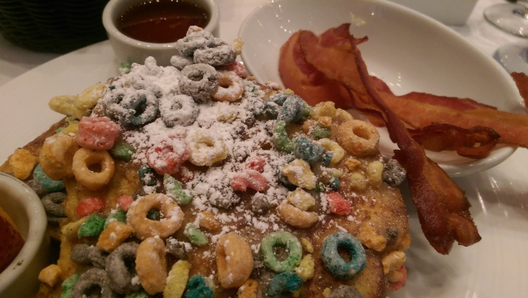 carnival sea day brunch fruit loop french toast