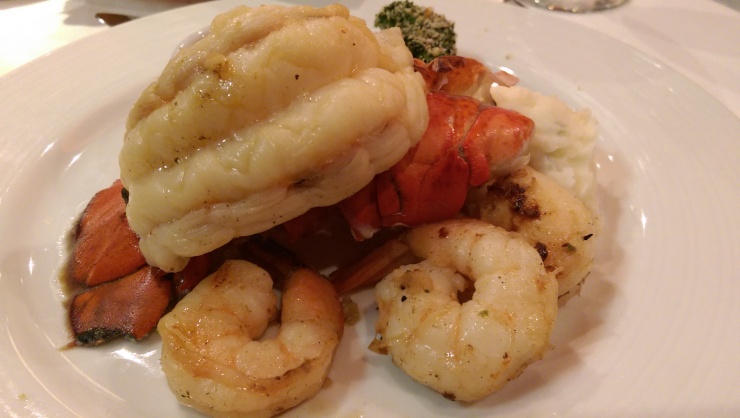 carnival conquest lobster tail and shrimp